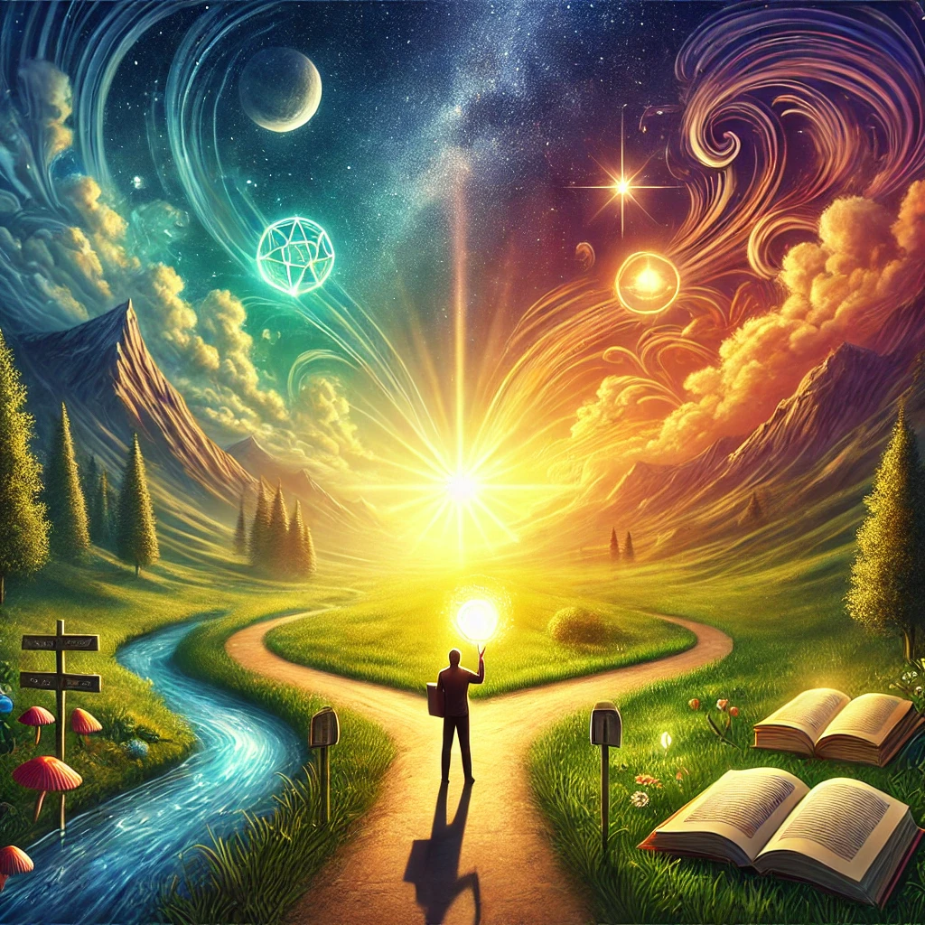 A man searching the universe for information